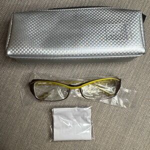 Alain Mikli Moik Brown Yellow Women's Eyeglass Frames France
